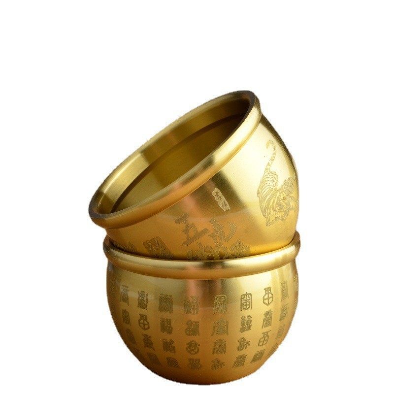 纯铜招财进宝铜缸 聚宝盆摆件 客厅聚财铜器存钱罐铜盆铜制工艺品,家居饰品,装饰摆件,淘宝优惠券,粉丝福利购,淘宝优惠卷