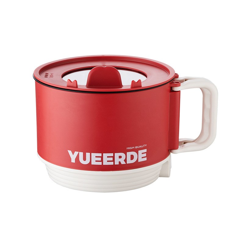 电煮锅多功能家用小锅学生宿舍泡面锅折叠手柄电煮锅小型电火锅