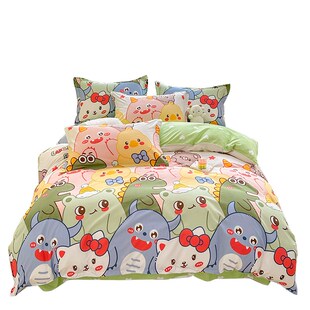 被套单件150x200x230学生宿舍单人被罩被单非全棉纯棉三件套1.5