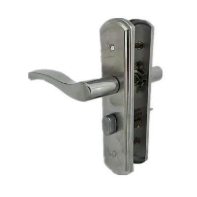 T135mm孔距单舌执手门锁防插静音把手锁房间门卧室门单利芯锁镖皇