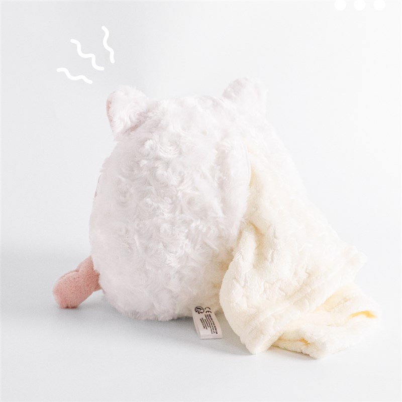 卡通玫瑰绒小羊抱枕法兰绒小盖毯二合一抱枕车载被子儿童小毯子