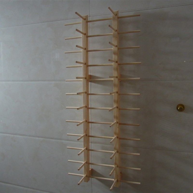 连杆实木太阳眼镜陈列货架安装墙壁眼镜展示架挂上墙木质墨镜道具
