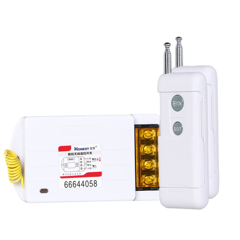 正实遥控开关水泵遥控器电机抽水机发电机220v无线遥控可穿墙发射