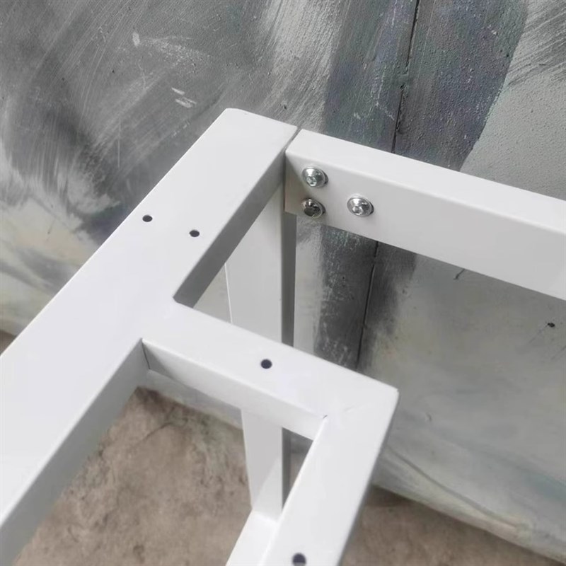 可定制口字型办公桌脚书茶餐桌脚架大板茶几桌架金属铁艺桌腿支架