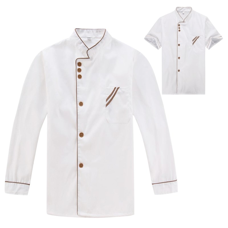 厨师工作服男女士长袖短袖酒店后厨厨房餐厅食堂饭店厨师服春秋夏