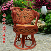 阳台腾桌滕椅茶几组合藤艺三件套休闲单人家用靠背真藤编织藤椅子