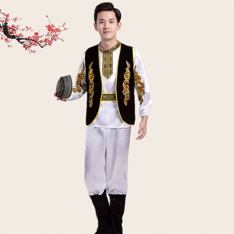 致臻男神新疆维吾尔族服装男少数民族演出服哈萨克族艺考舞蹈表演