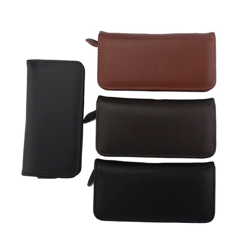 新款3支装钢笔皮包手工制作拉链钢笔收纳笔袋男士办公便携笔袋,文具电教/文化用品/商务用品,笔袋,淘宝优惠券,粉丝福利购,淘宝优惠卷