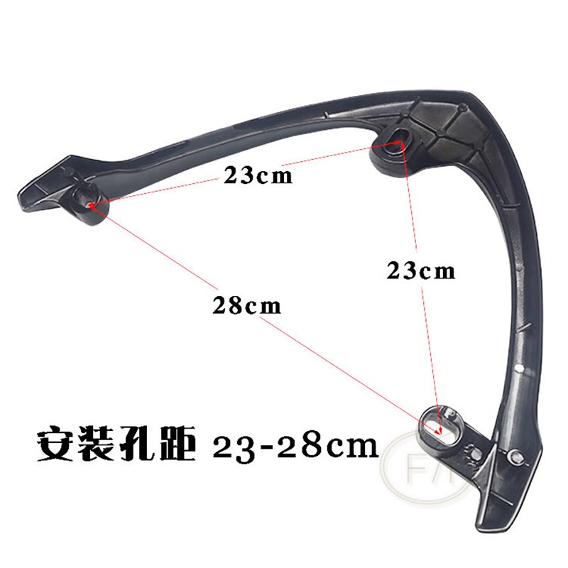 适用电摩鬼火一代电动车尾箱架鬼火二代铝合金连体货架摩托车尾翼