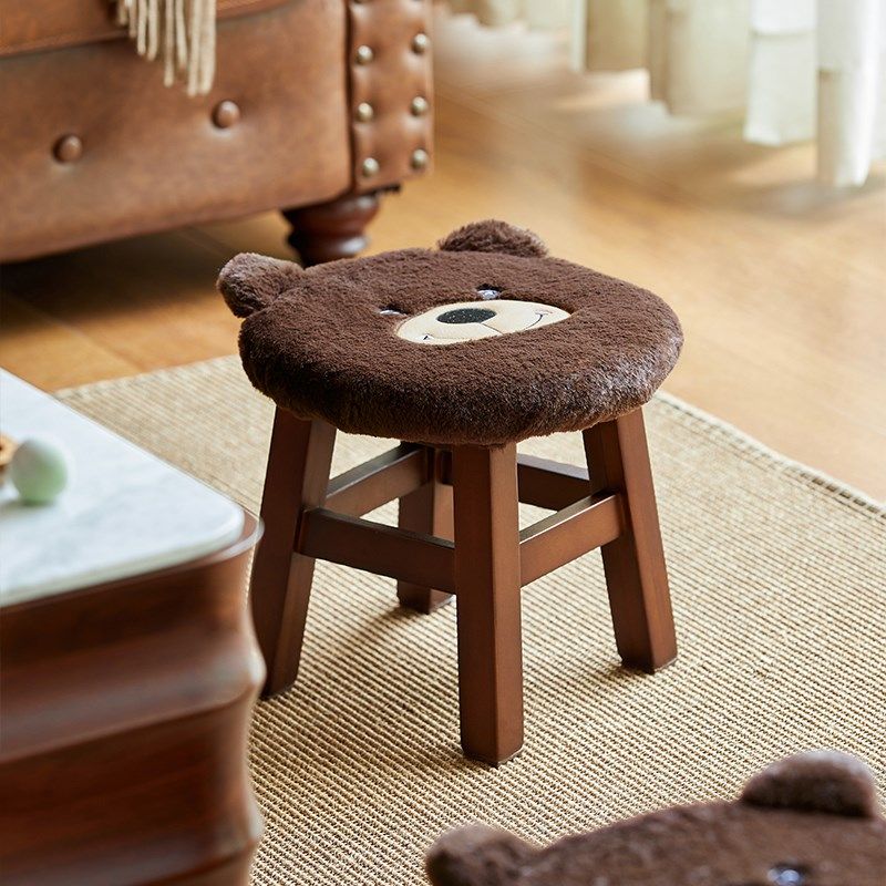 那澜多好中式实木圆形小矮凳坐垫高颜值细绒布加厚家用圆形矮凳子,居家布艺,椅垫,淘宝优惠券,粉丝福利购,淘宝优惠卷