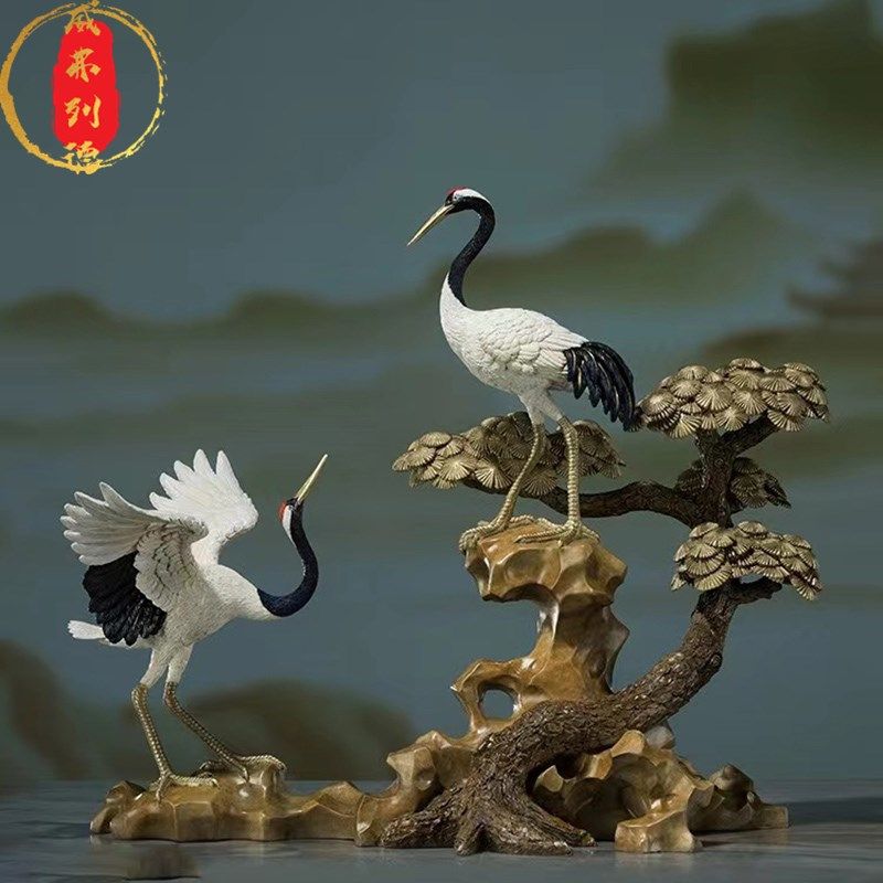 威弗列德《松鹤延年》贺寿礼品家居饰品桌面客厅玄关装饰品摆件,家居饰品,桌面摆件,淘宝优惠券,粉丝福利购,淘宝优惠卷