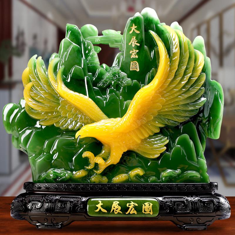 大展宏图摆件仿玉石办公室书桌家居酒柜摆设装饰工艺品送领导礼品