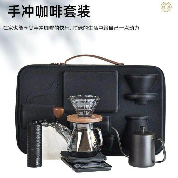 户外旅行便携咖啡器具手冲咖啡套装礼盒装家用节日送礼手摇磨豆机