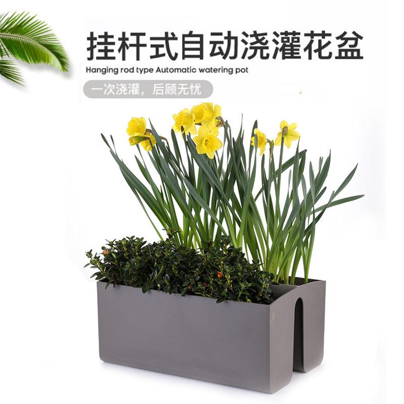 双边挂栏杆花盆挂式树脂骑马盆马鞍式护栏楼梯悬挂阳台花箱骑栏盆
