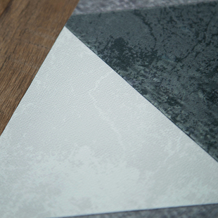 皮革地垫三角几何pvc免洗防污防滑厨房脚垫进门口洗手间地毯