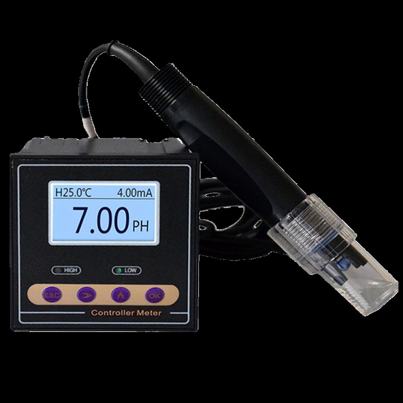 工业pH计在线PH控制器PH变送器污水酸度值检测仪ORP计传感器探头