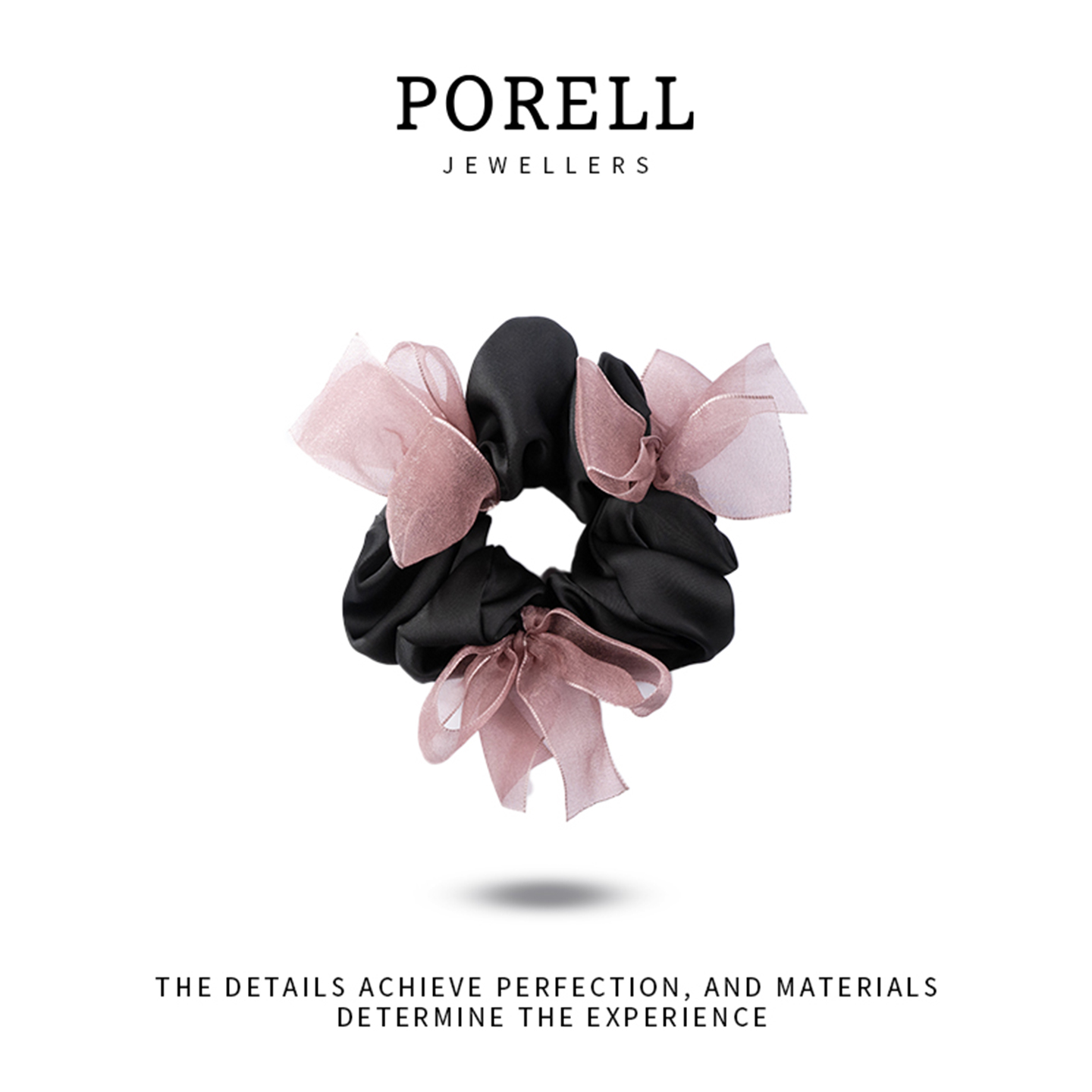 铂瑞珥许妍同款蝴蝶结发圈女蓬松扎发马尾网纱大肠头绳发饰