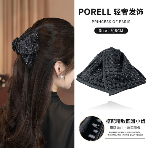 秋冬新款巴黎王妃发夹铂瑞珥赫本