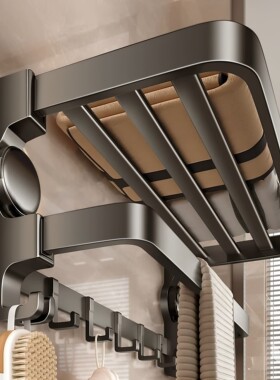 德国吸盘免打孔壁挂浴巾架