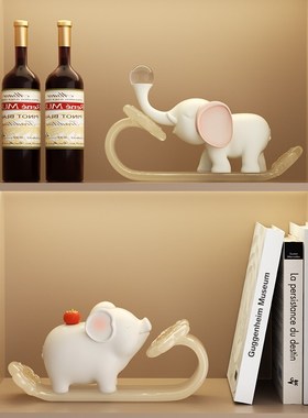 客厅转运旺宅酒柜装饰摆件高级感博古架电视柜软装办公室乔迁礼物