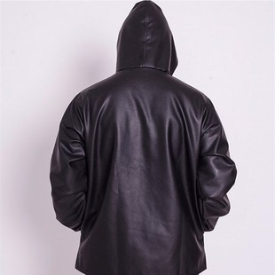 防油防水罩衣皮衣工作服洗车修车屠宰养殖水产防护服 PU男士 包邮