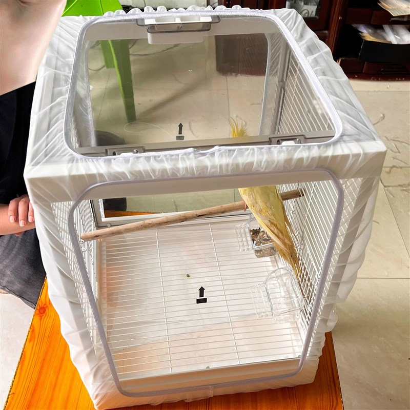 鸟笼防蚊网防溅网防撒食罩鸟笼防羽毛网罩达洋粤迪优嗖,支持定做