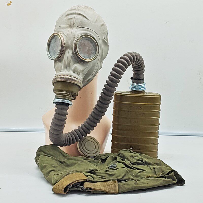 59式防毒面具毒烟毒气生化核污染防护罩喷漆过滤式鬼脸化工全面罩