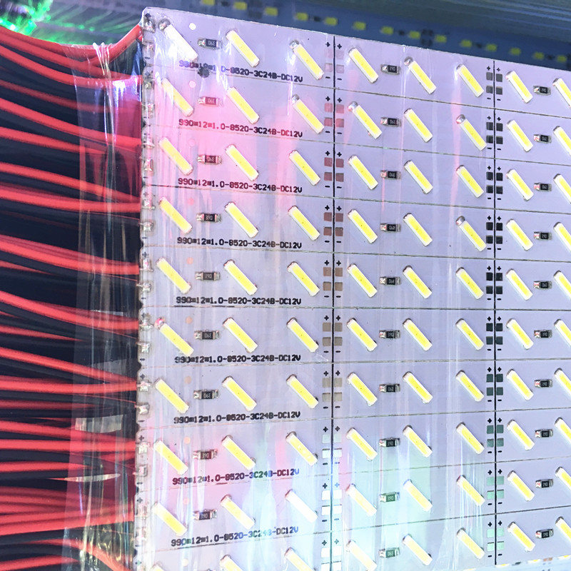 LED灯带 柜台灯7020贴片led硬灯条12V铝槽手机珠宝货架展示柜高亮