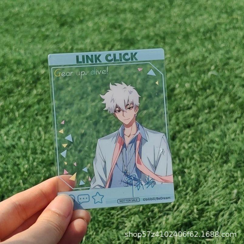 时光人男子游泳周边主题亚程小时陆光克力透卡高颜值桌面透卡