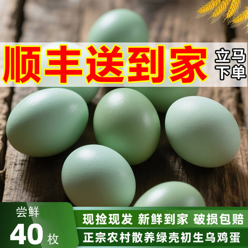 顺丰送到家丨正宗散养乌骨鸡蛋