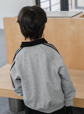 米修叻男童春款plol衫卫衣儿童春季新品学院风上衣男孩上衣春装潮