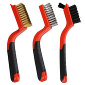 不锈钢丝刷手动铜丝刷尼龙刷子7寸工业清洁刷除锈文玩清理迷你刷