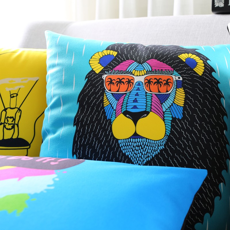 松果屋 北欧艺术风格沙发装饰抱枕靠垫 柔软绒布面料饱满靠枕腰靠