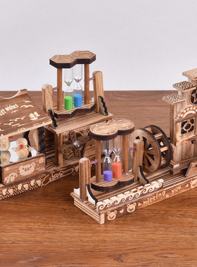 工艺品摆件竹木家居摆设玩具模型桌面摆设创意儿童礼物木制音乐盒