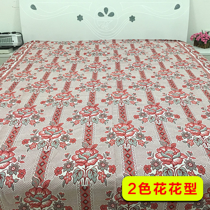 老式纯棉针织线毯夏季床单加厚防滑双人单件沙发毯复古老粗布美式