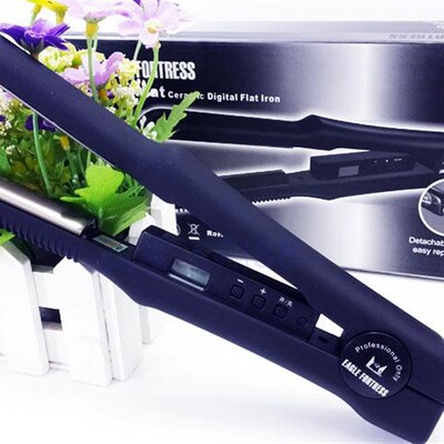 鹰堡U型夹板 发廊专业液晶显示弧形板半圆棒U型卷直板夹板JPA040