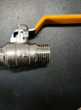 6/4分铜电镀双内丝球阀DN15/20/25阀门1/1.2/1.5/2寸外丝水管开关