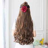 假发女长卷发造型大波浪半头套网红长直发可爱气质一片式 接发片