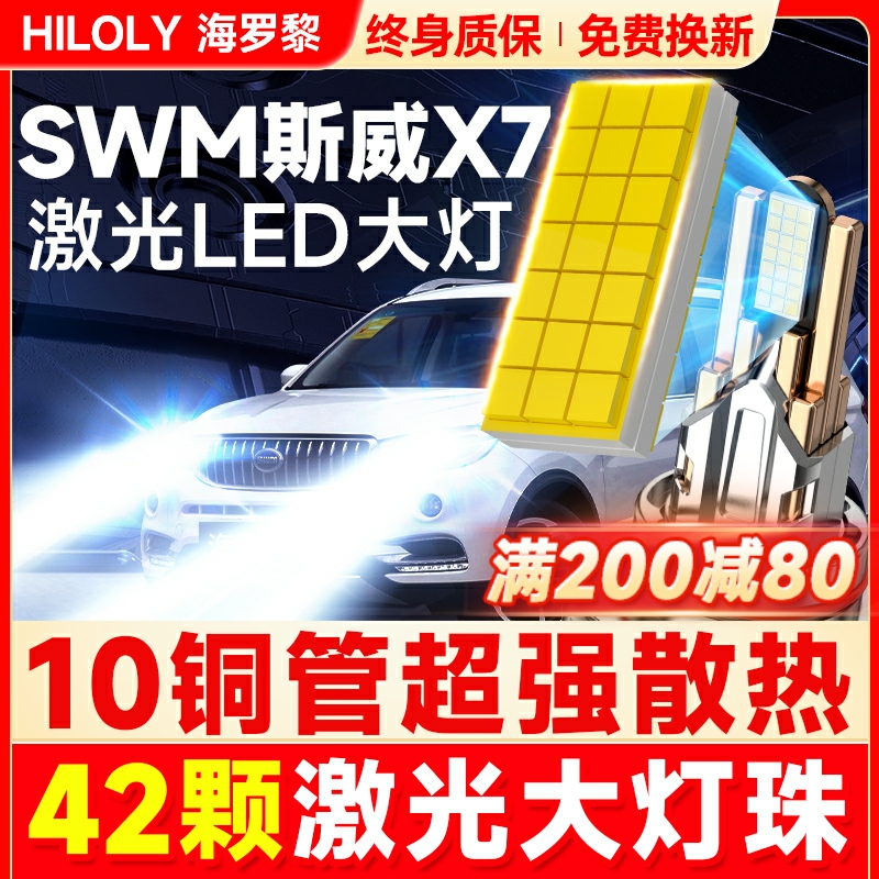 【42颗大灯珠】超亮聚光LED大灯