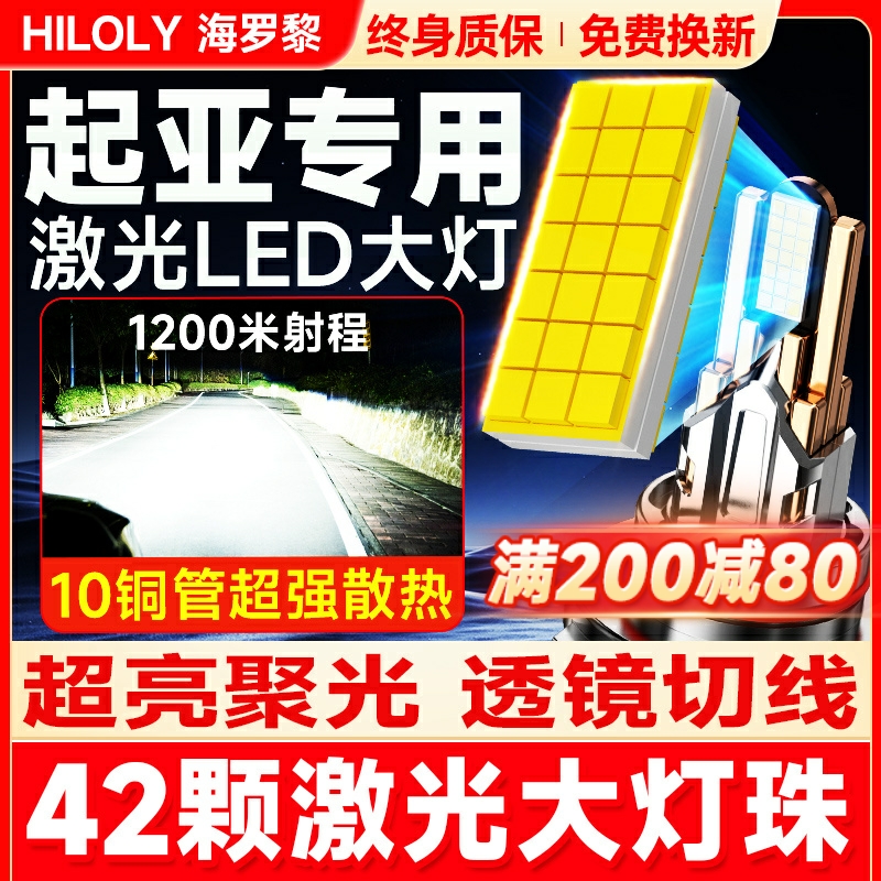 【42颗大灯珠】超亮聚光LED大灯