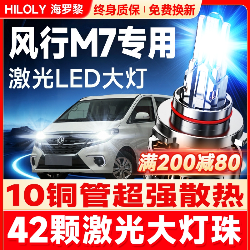 【42颗大灯珠】超亮聚光LED大灯