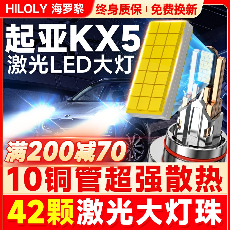 【超亮聚光】起亚KX5专用LED大灯