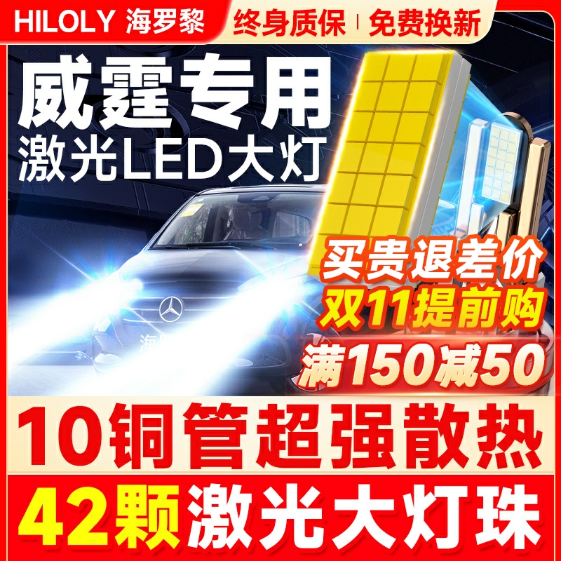 【超亮聚光】威霆专用LED大灯