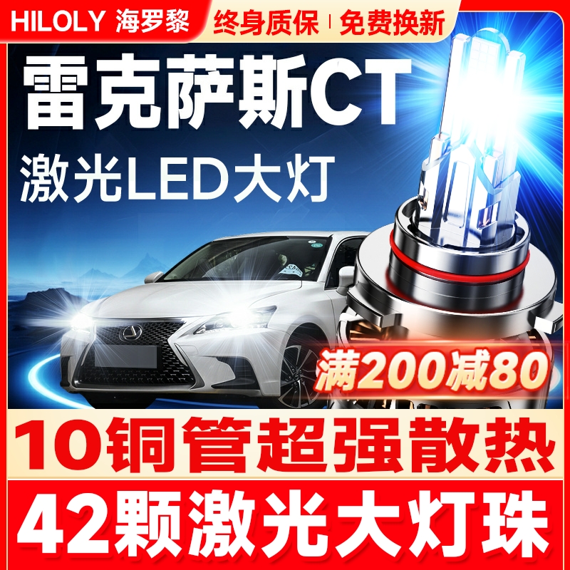 【42颗大灯珠】超亮聚光LED大灯