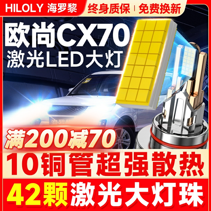 【42颗大灯珠】超亮聚光LED大灯