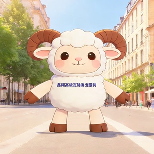 新款 主题童话游乐园景区巡游喜洋洋人偶卡通服 人偶卡通羊演出服装