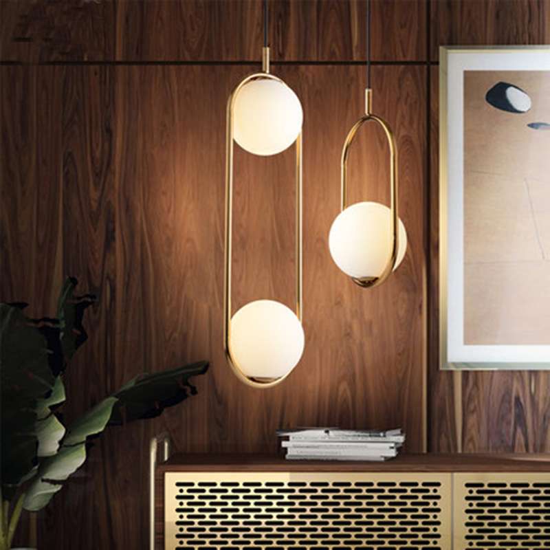 北欧灯具创意个性卧室床头吊灯现代简约餐厅灯单头客厅吧台餐桌灯