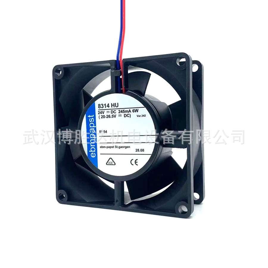 8314H 8314/2H EBM机柜散热风扇 24V 0.25A 6W 8032
