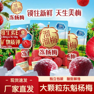 溜溜梅冻杨梅100g*3袋大颗粒酸甜