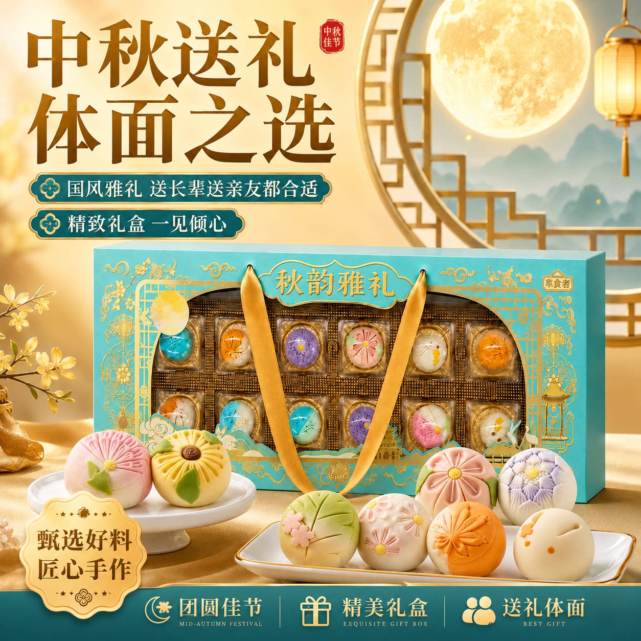 【26款礼盒】享食者中秋月饼高端礼盒多口味送长辈礼品送礼爆款